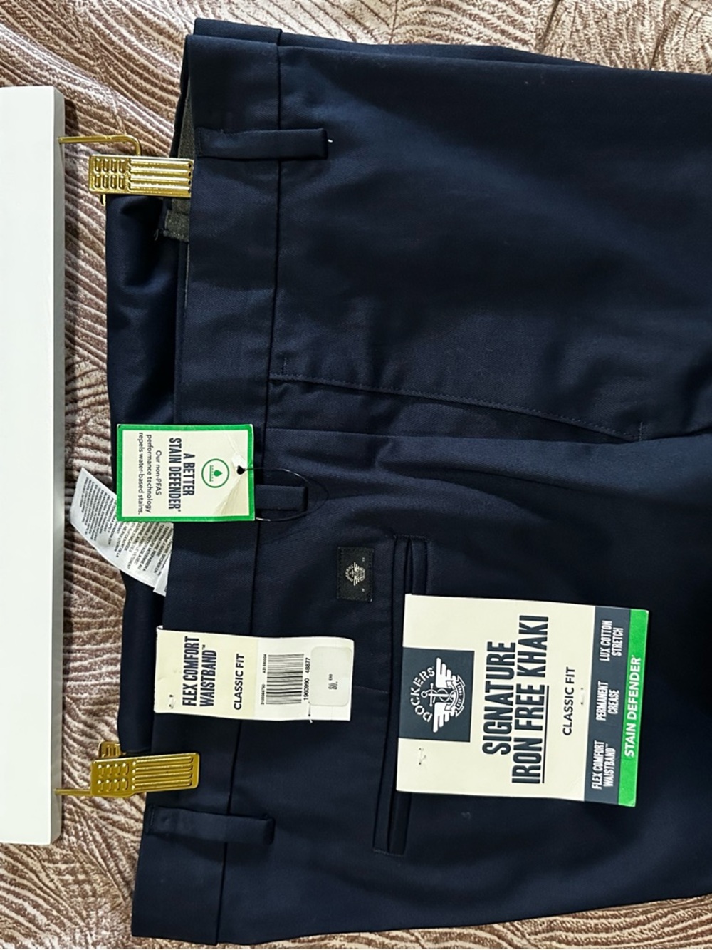 Dockers Classic Fit Iron-Free Khaki Pants - Navy